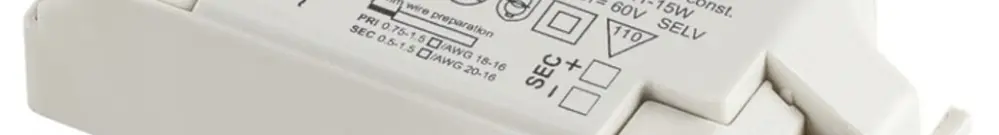 Convertisseur LED SLV 15 (9.1…15W), 350mA, 26…43VDC, réglable C 