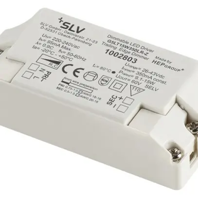 Convertitore LED SLV 15 (9.1…15W), 350mA, 26…43VDC, regolabile C 