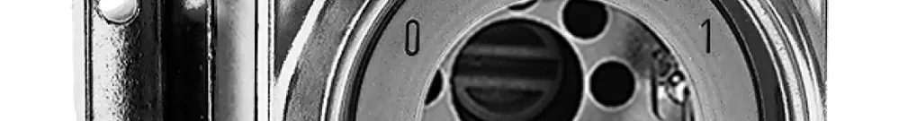 Contatto rotat. AP umid.0<-->1 Al, per serratura, senza cil. 