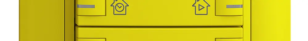Kit frontal ENC EDIZIOdue zepAIR moteur 2C avec marquage avec LED lemon 