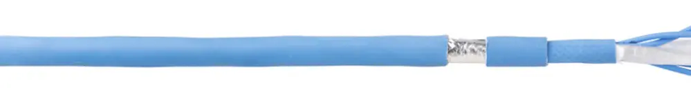 Cavo di comando Securaflex (St) 1×2×0.75mm² num. 300V, Ø6.4mm, Dca, blu 