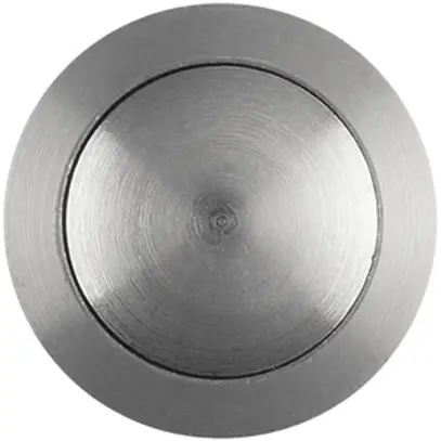 Poussoir d'appel Hager elcom.modesta Ø19mm, acier fin 
