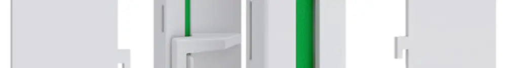 Passage Schneider Electric PrismaSeT XL 85×241×28mm matière synthétique plein 