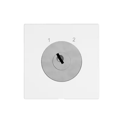 Schlüsselschalter EDIZIO.liv m.KABA 1262KA/5000 getr.Kont.2P 1-2 T=77mm ws 