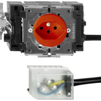 Prise INC FH T13 L3 orange 53mm Snap pour câbl.plat powerbus 