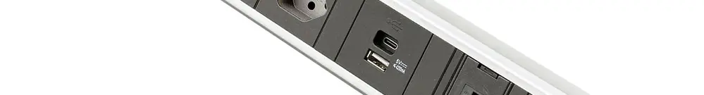 Prise multiple de table Desk-Mountain 4×T13/1×USB-A/1×USB-C/2×RJ45 3m T12 F=10A 