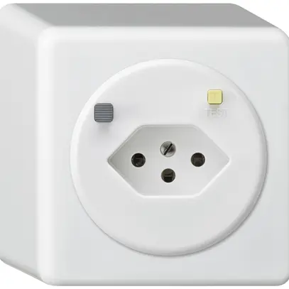 Presa AP basico T13 FI 30mA bianco 
