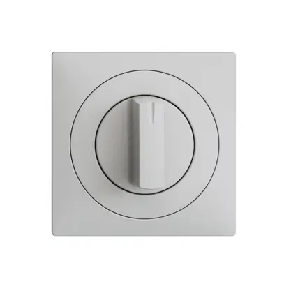Kit frontale EDIZIOdue grigio chiaro 60×60mm per interr.rotativo 