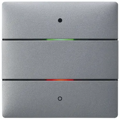Sensore pulsante INC KNX Theben iON 102, 2 volte, c.sensore d.temp., argento 