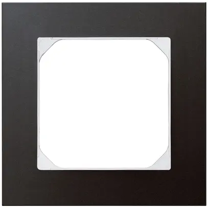 Cadre de recouvrement KAL.art 1×1 94×94mm Al noir 
