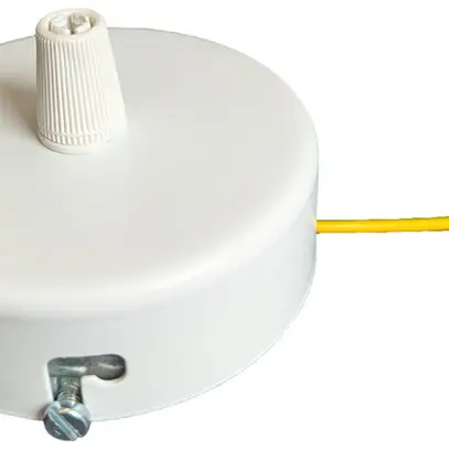 Baldaquin Elektrogros acier Ø100×24mm blanc 