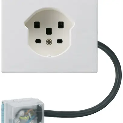 Presa FLF HA tipo 25 con morsetti a innesto adattatore cavo piatto Power bianco 