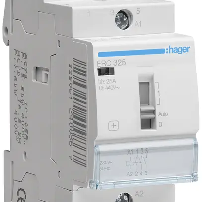 Contacteur AMD Hager 230VAC 3 fermeur 25A 2UM 