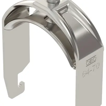 Brida rapida BET 2056 piede a U metallo 64…70mm 1×cavo A4 1.4571 