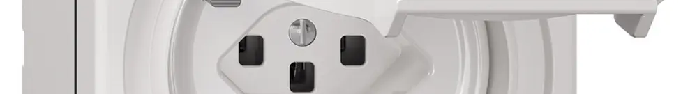 Prise FI NAP NEVO, 30mA, type 23, avec bornes de raccordement, blanc 