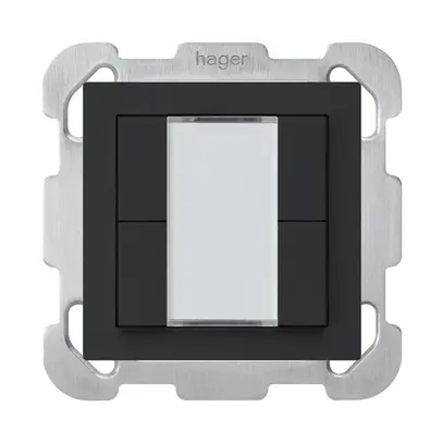 UP-Taster kallysto B KNX 4× s/e-link schwarz 