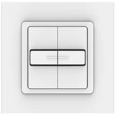Interruttore per tapparelle INC Somfy Smoove Duo VB, con telaio Pure, bianco 