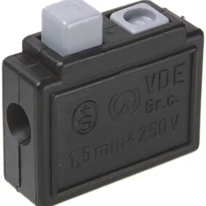 Morsetto a molla Woertz 0.75…1.5mm² 10A 250V raccordo a molla 2×1 nero 