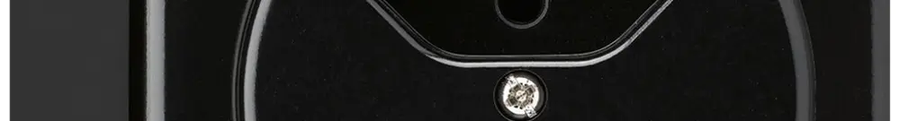 Prise AP basico 2×type 13 noir h=54mm 