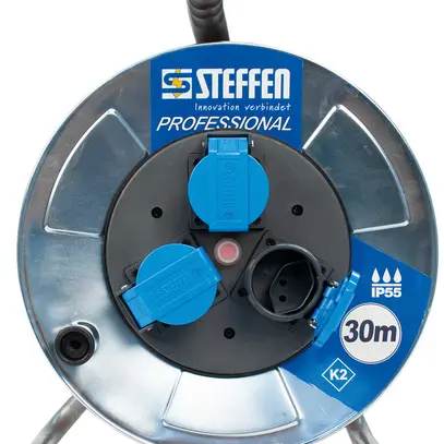 Avvolgicavo Steffen Metall 3×T13 EPR-PUR 3×1.5mm² 30m 
