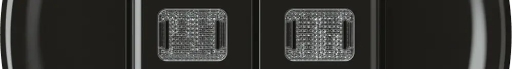 Interruttore a pulsante luminoso origin sch 1 (3+3) 2×LED 60×60mm nero 
