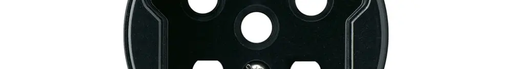 Kit frontal basico pour prise type 15 avec bornes enfichables noir 