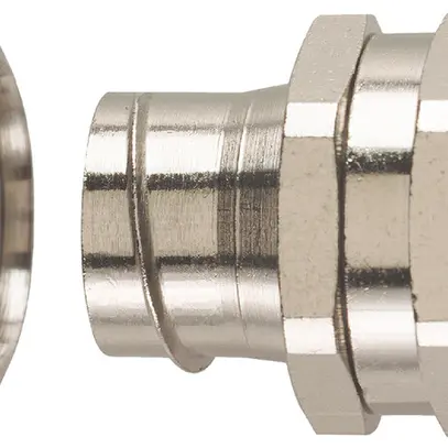 Raccord pour tuyaux Plica FU10-M12-S Ø10mm/M12×1.5mm laiton nickelé IP40 