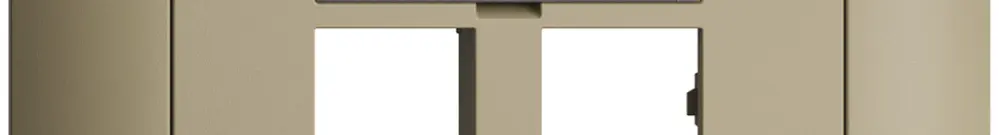 Kit de montage ENC EDIZIOdue sortie droite, pour 2×RJ45 freenet, sand 