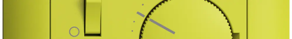 Termostato ambiente INC EDIZIOdue lemon, con interrutore 