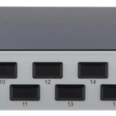 Panneau patch LWL Breakoutbox 19" 1UH 6×LCD/PC tu, MM OM3 