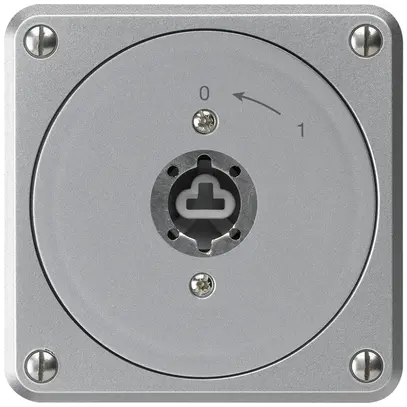Contact pivotant à clé ENC robusto aluminium sans clapet sans cylindre 1P 