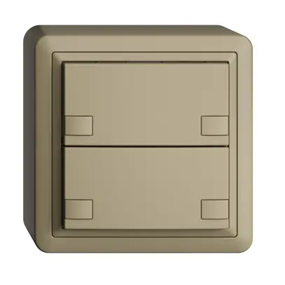 Poussoir KNX RGB AP EDUE, 250mW, s.LED, 2×poussoir, comm.2×touches, sa 