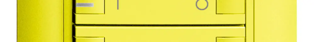 Poussoir ENC ZEP ON-OFF scène 2c/4t avec LED EDIZIOdue lemon 