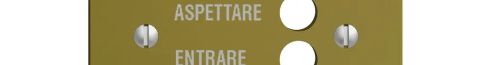 Placca frontale EDIZIOdue olive italiano 