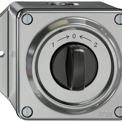Contact pivotant AP ELEMENT SNAPFIX® 1P 2F 16A 400V 1<-0->2 111×96×79mm alu 