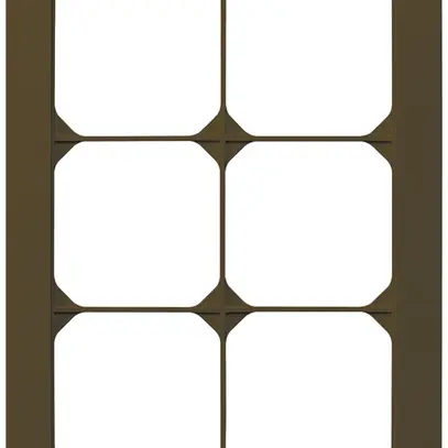 UP-Abdeckrahmen kallysto.pro 3×2 braun 154×214mm 