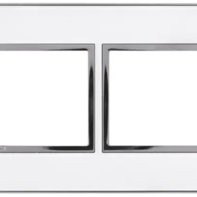 Intestazione INC Legrand Arteor 1×2, orizzontale, mirror white 