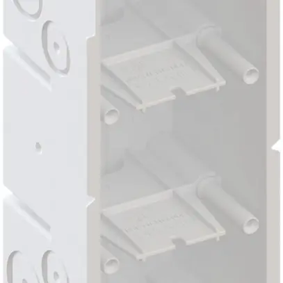 Boîte pour paroi creuse AGRO 3×1 850°C avec pattes, M20/25, blanc 
