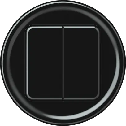 Pulsante KNX origin 2×tasti nero 