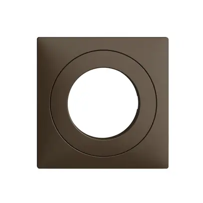 Frontset EDIZIOdue coffee 60×60mm für Schlüsselschalter 