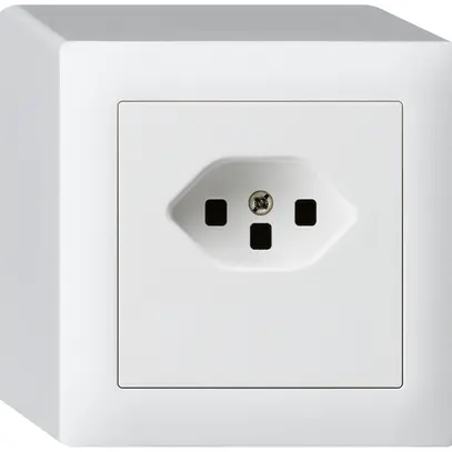 AP-Steckdose kallysto T23 weiss Schraubklemme 