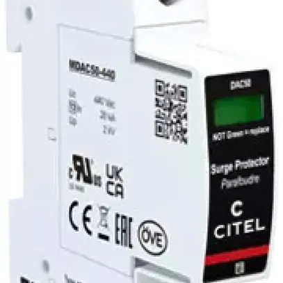 Parasurtension  Citel DAC50S-10-440, type 2, 1 pôles 