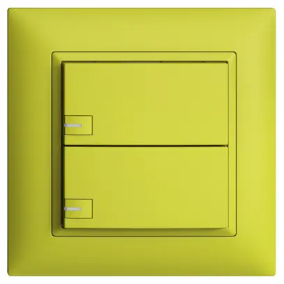 Poussoir KNX RGB ENC EDUE FMI, 250mW, a.LED RGB, 2×poussoir, comm.1×touche, lem 