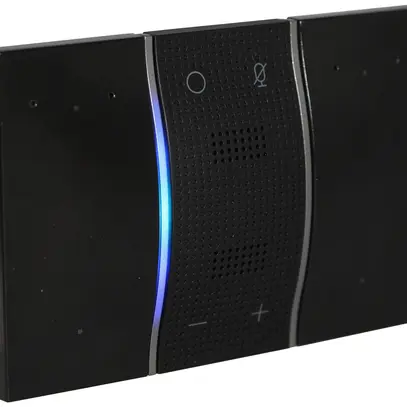 Commande vocale Living Now MyHOME Alexa pour montage encastré 3 modules noir 
