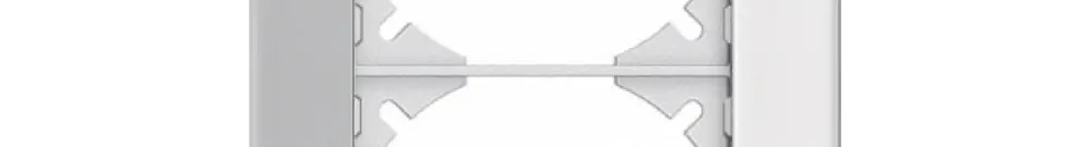 Telaio di cop. EDIZIOdue prestige 2×1 specchio satin 