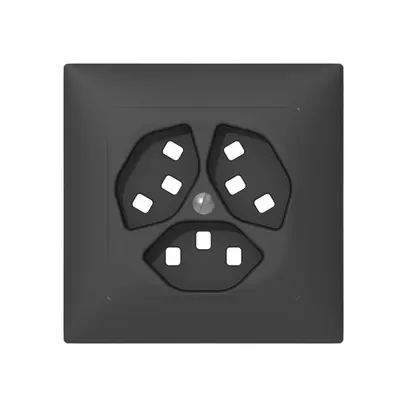 Kit frontal SIDUS B pour 3×T23 anthracite avec shutter 