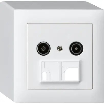 Prise d'antenne AP R/TV HMS kallysto 23dB blanc 