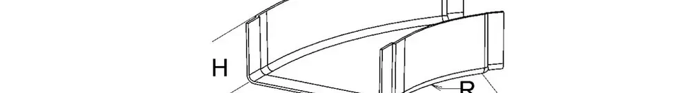 Gomito orizzontale Niedax 150×80mm 4 