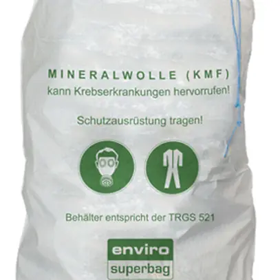 Sacco per amianto Cimco polipropilene (PP) Ø1400×2200mm 1000l bianco 
