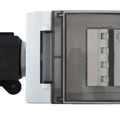 Boîte de dérivation Woertz pour câble plat 49615+49617+FIALSC32-Hager+3M IP65 